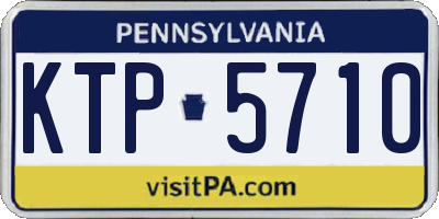 PA license plate KTP5710