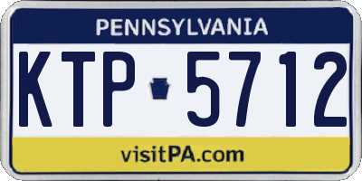 PA license plate KTP5712