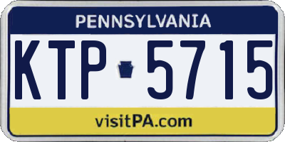 PA license plate KTP5715
