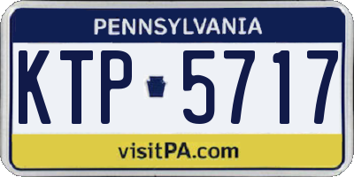 PA license plate KTP5717