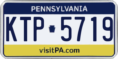 PA license plate KTP5719