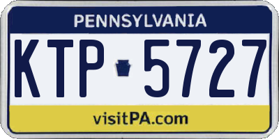 PA license plate KTP5727