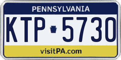 PA license plate KTP5730