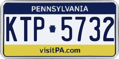 PA license plate KTP5732