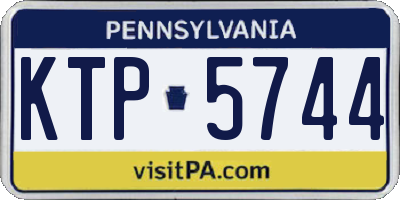 PA license plate KTP5744