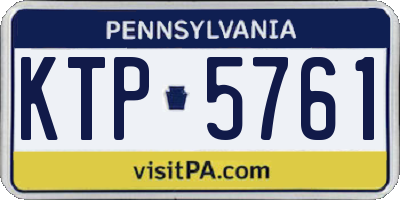 PA license plate KTP5761