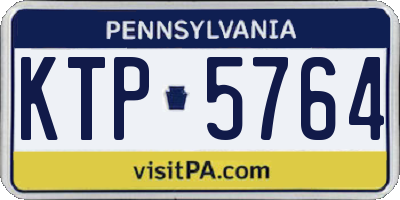 PA license plate KTP5764