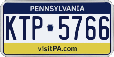 PA license plate KTP5766