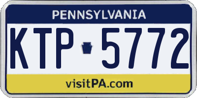 PA license plate KTP5772
