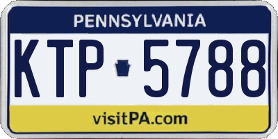 PA license plate KTP5788