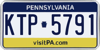 PA license plate KTP5791