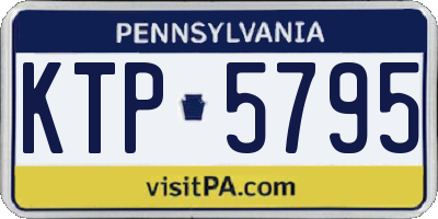 PA license plate KTP5795