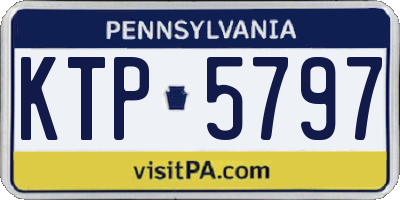PA license plate KTP5797