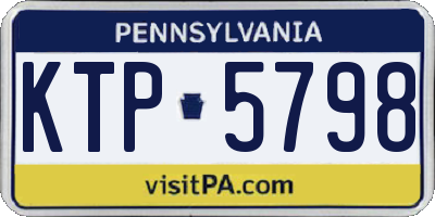 PA license plate KTP5798