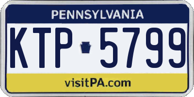 PA license plate KTP5799