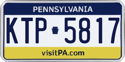 PA license plate KTP5817