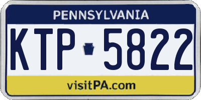 PA license plate KTP5822