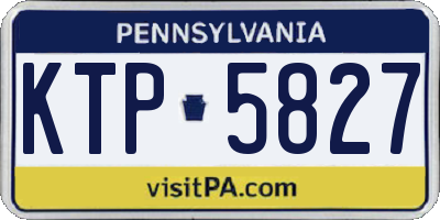 PA license plate KTP5827