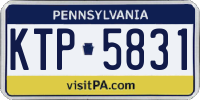 PA license plate KTP5831