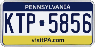 PA license plate KTP5856