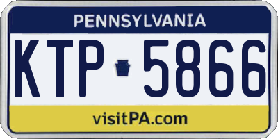 PA license plate KTP5866