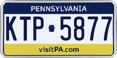 PA license plate KTP5877