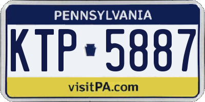 PA license plate KTP5887