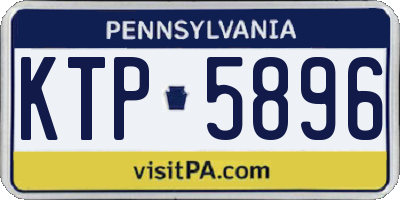 PA license plate KTP5896
