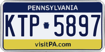 PA license plate KTP5897