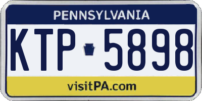 PA license plate KTP5898