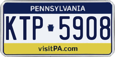 PA license plate KTP5908
