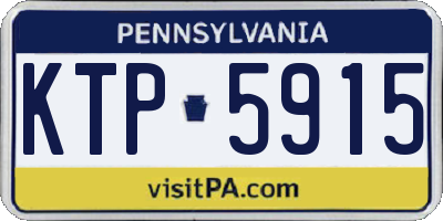 PA license plate KTP5915