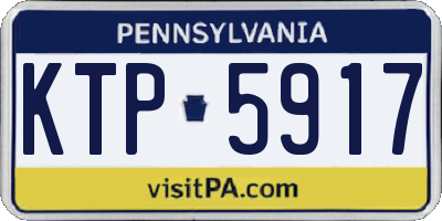 PA license plate KTP5917