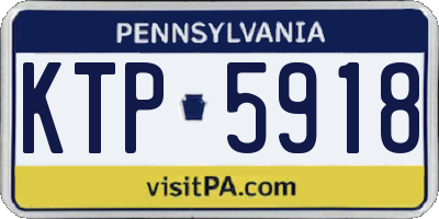 PA license plate KTP5918