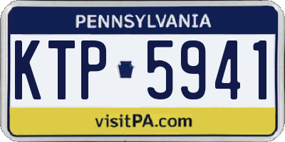 PA license plate KTP5941
