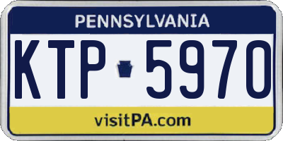 PA license plate KTP5970