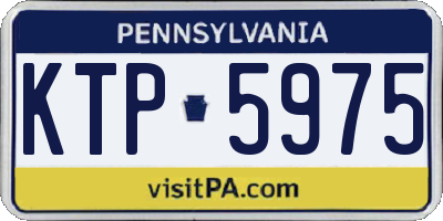 PA license plate KTP5975