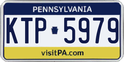 PA license plate KTP5979