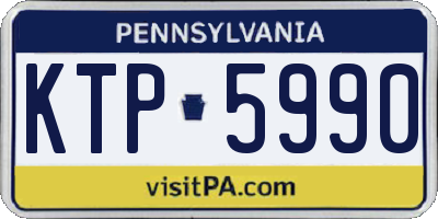 PA license plate KTP5990