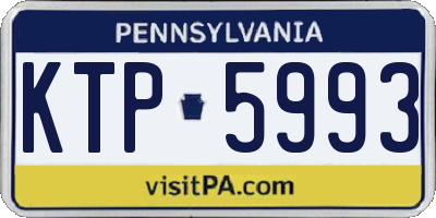 PA license plate KTP5993