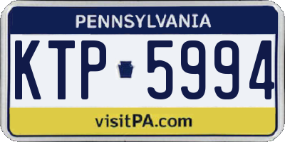 PA license plate KTP5994