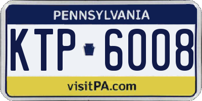 PA license plate KTP6008