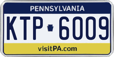 PA license plate KTP6009