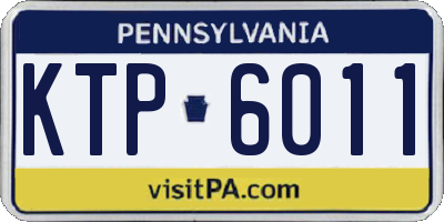 PA license plate KTP6011