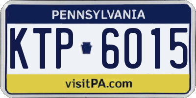 PA license plate KTP6015