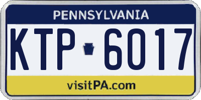 PA license plate KTP6017