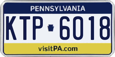 PA license plate KTP6018