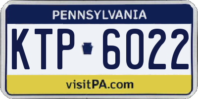 PA license plate KTP6022