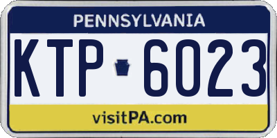 PA license plate KTP6023