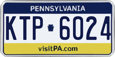 PA license plate KTP6024